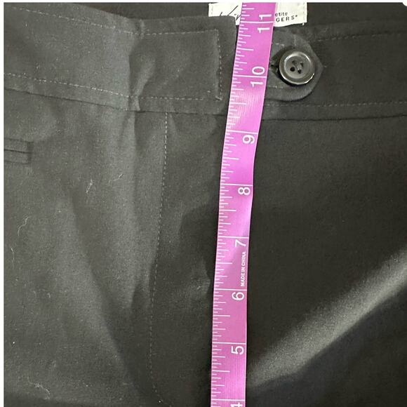 NWT Kim Rogers Tummy Tuck Black Causal Pants Size 12P - Picture 7 of 8